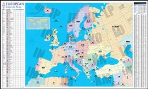 RSGB European Locator Map