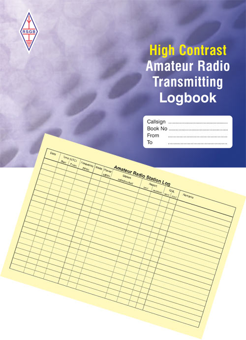 RSGB Transmitting Logbook - High Contrast edition