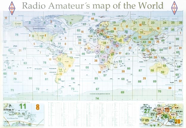 RSGB World Prefix Map - Radio Amateur's Map of the World