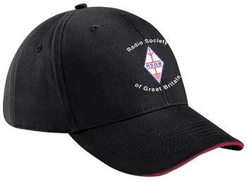 RSGB Embroidered Baseball Cap Black ***Members Only***